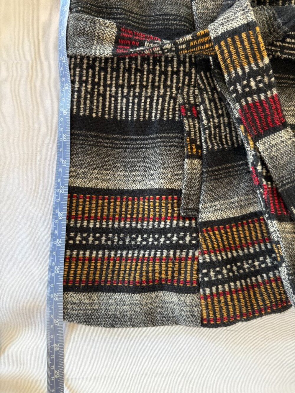 Daytrip Patterned Wrap Coat - M - Women's - Picture 5 of 8